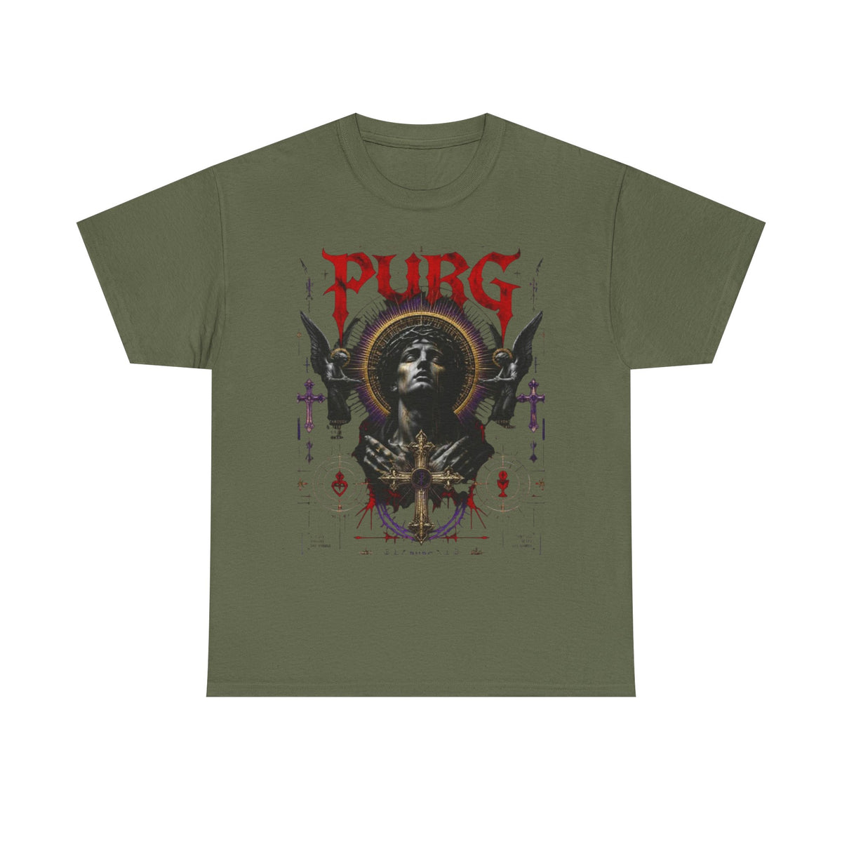 Purg Retro Gothic Graphic Tee — Dark Saint Illustration
