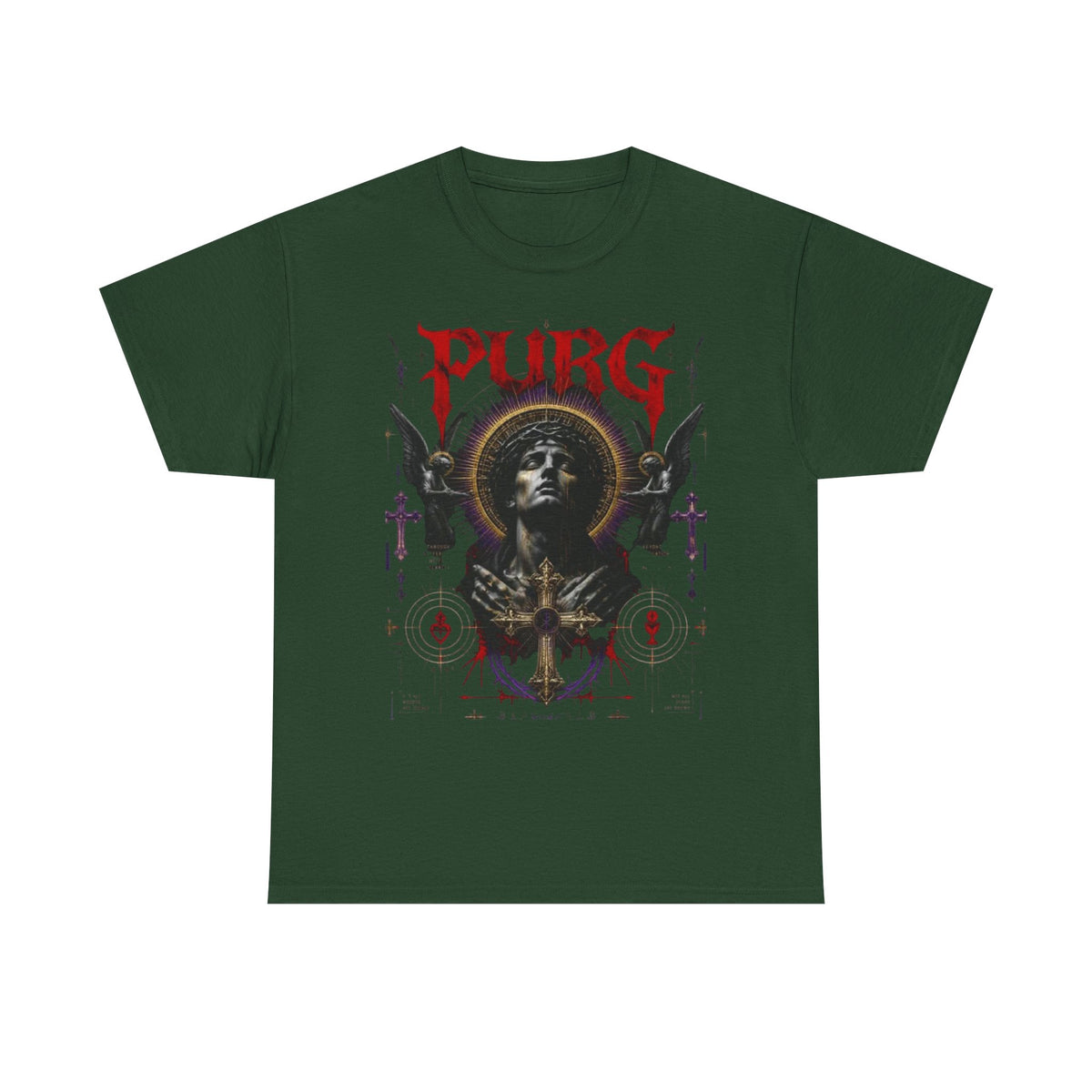 Purg Retro Gothic Graphic Tee — Dark Saint Illustration