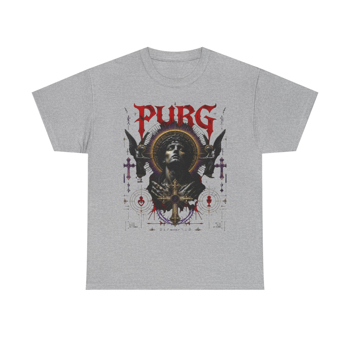 Purg Retro Gothic Graphic Tee — Dark Saint Illustration