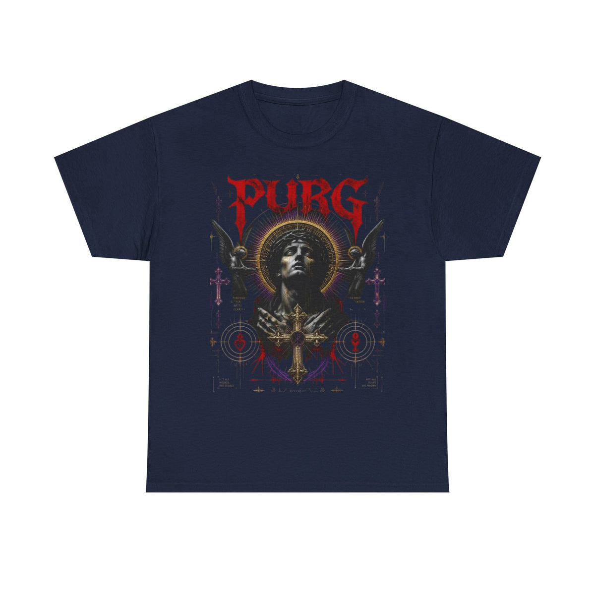 Purg Retro Gothic Graphic Tee — Dark Saint Illustration