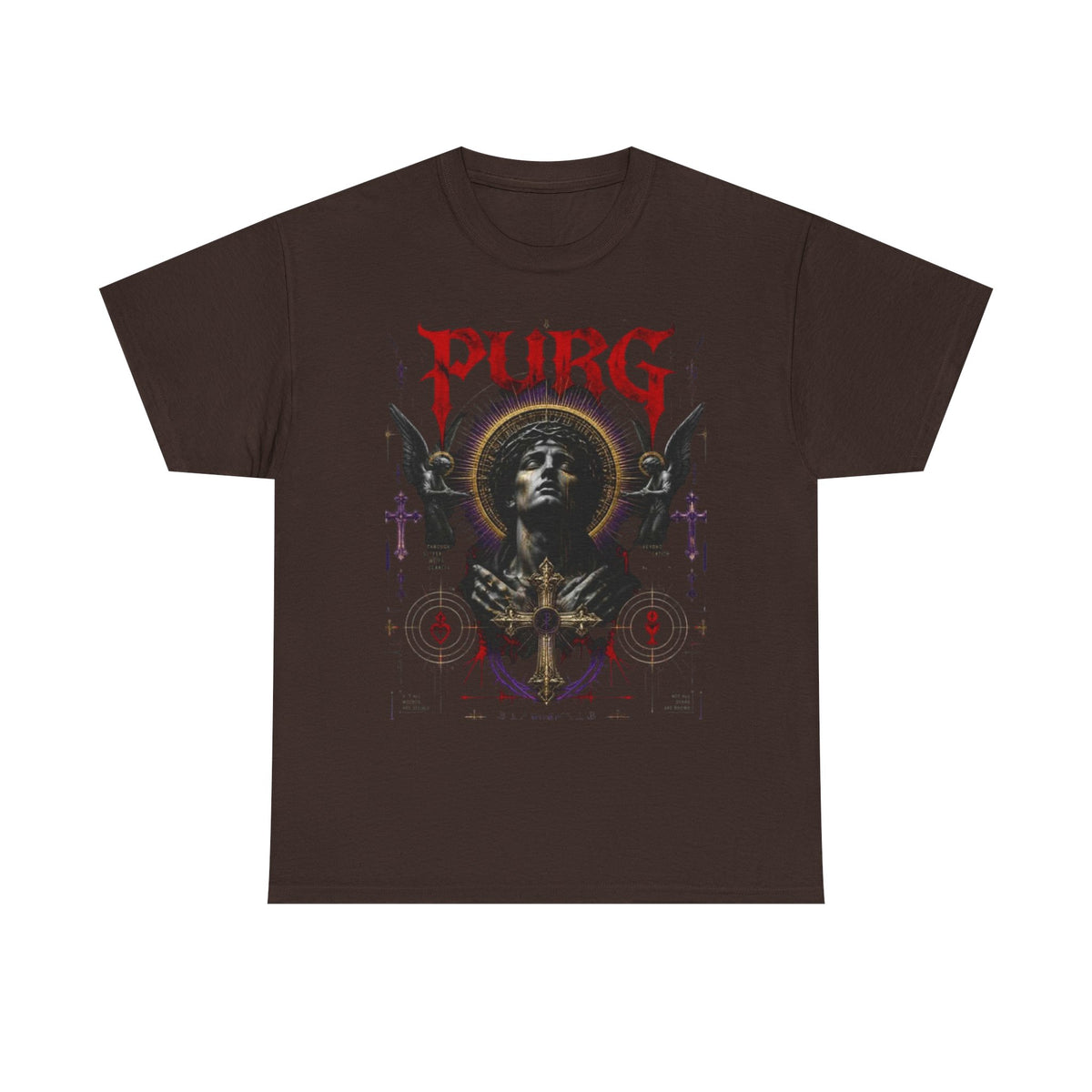 Purg Retro Gothic Graphic Tee — Dark Saint Illustration