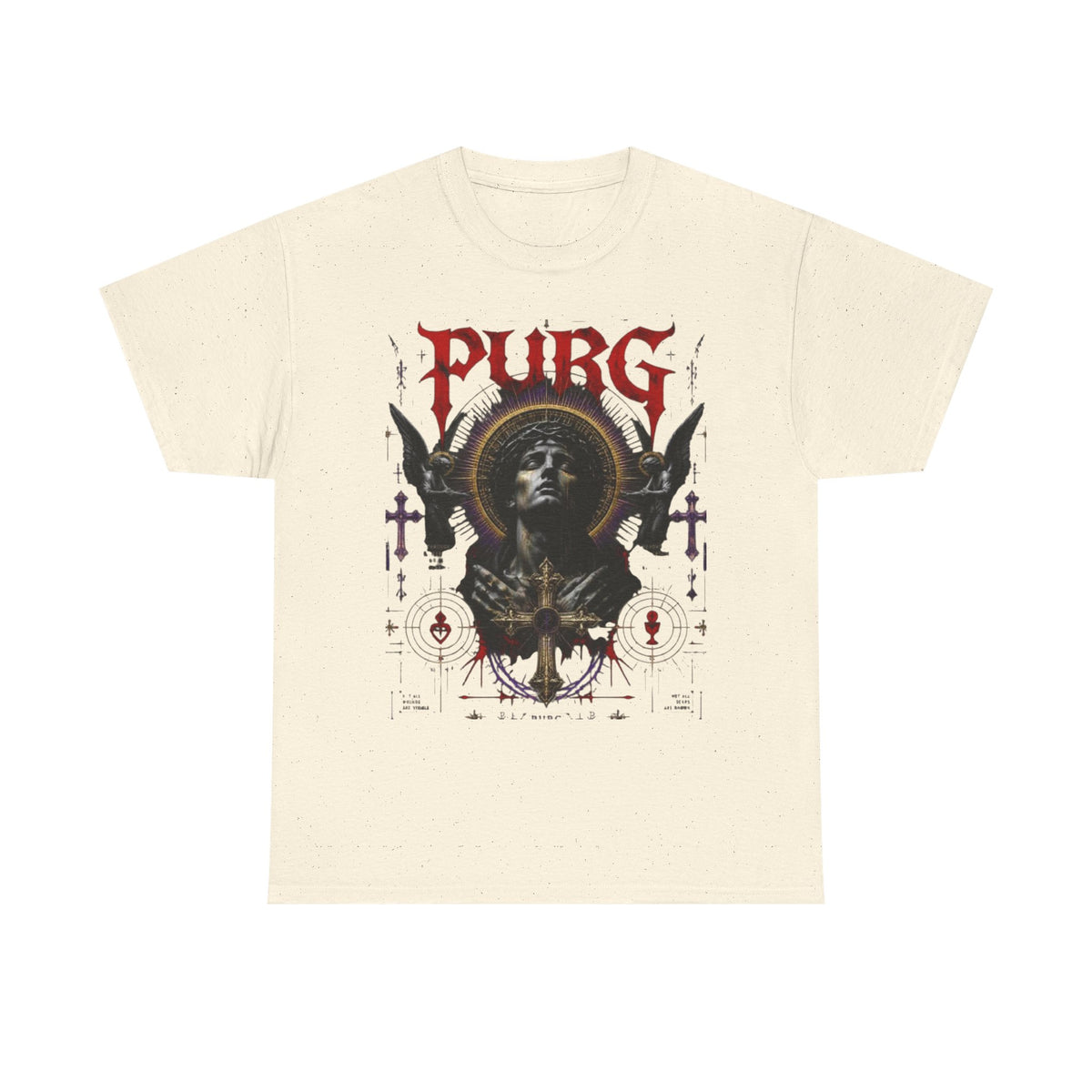 Purg Retro Gothic Graphic Tee — Dark Saint Illustration
