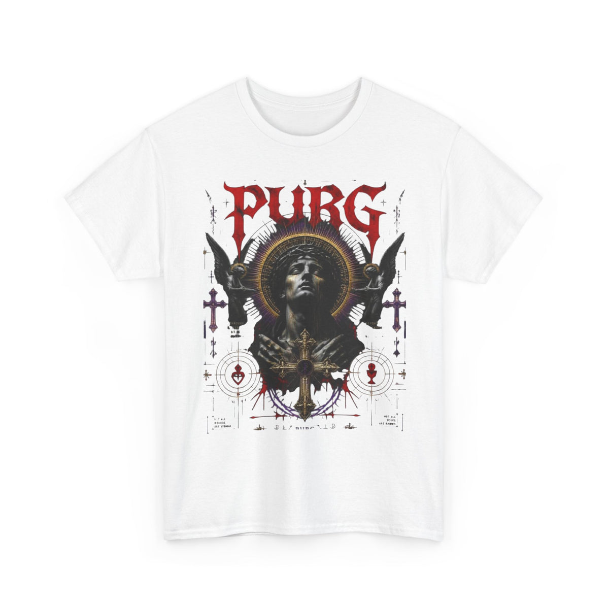 Purg Retro Gothic Graphic Tee — Dark Saint Illustration