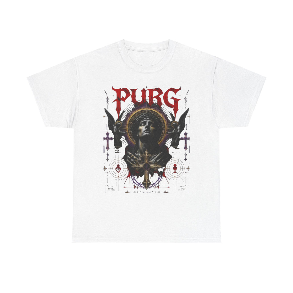 Purg Retro Gothic Graphic Tee — Dark Saint Illustration