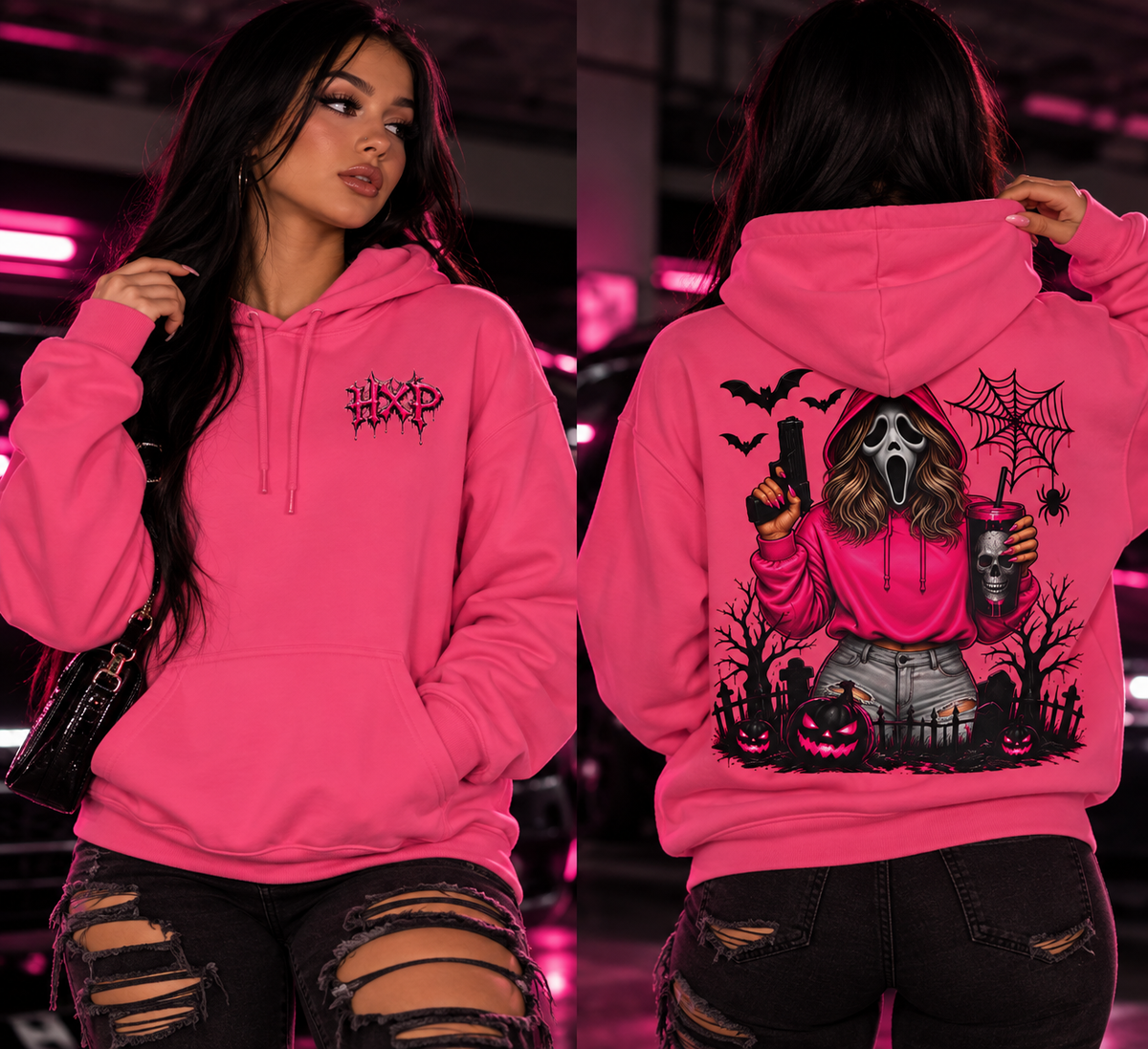 HXP PINK NIGHTMARE HOODIE