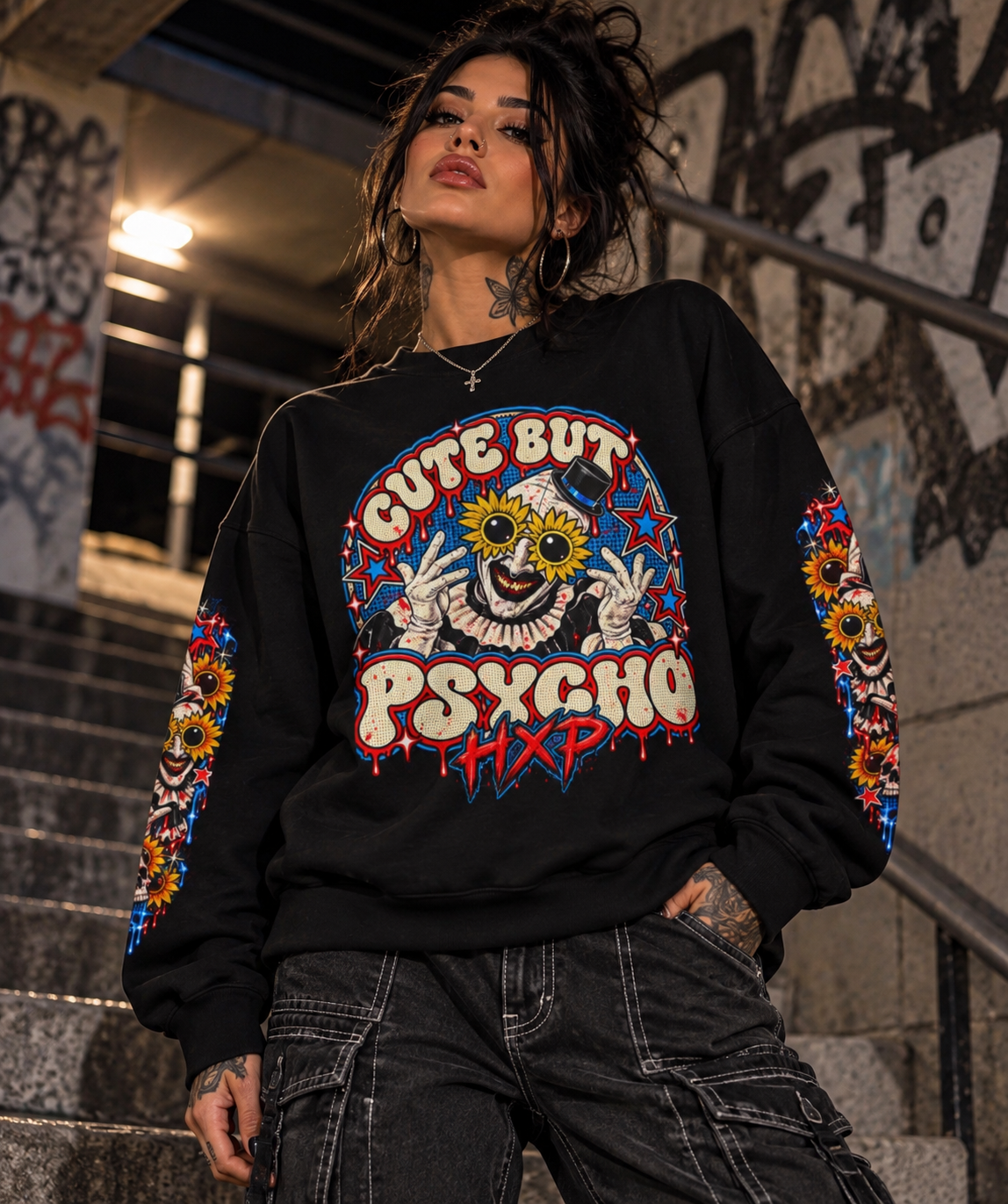 HXP Cute But Psycho Sweatshirt