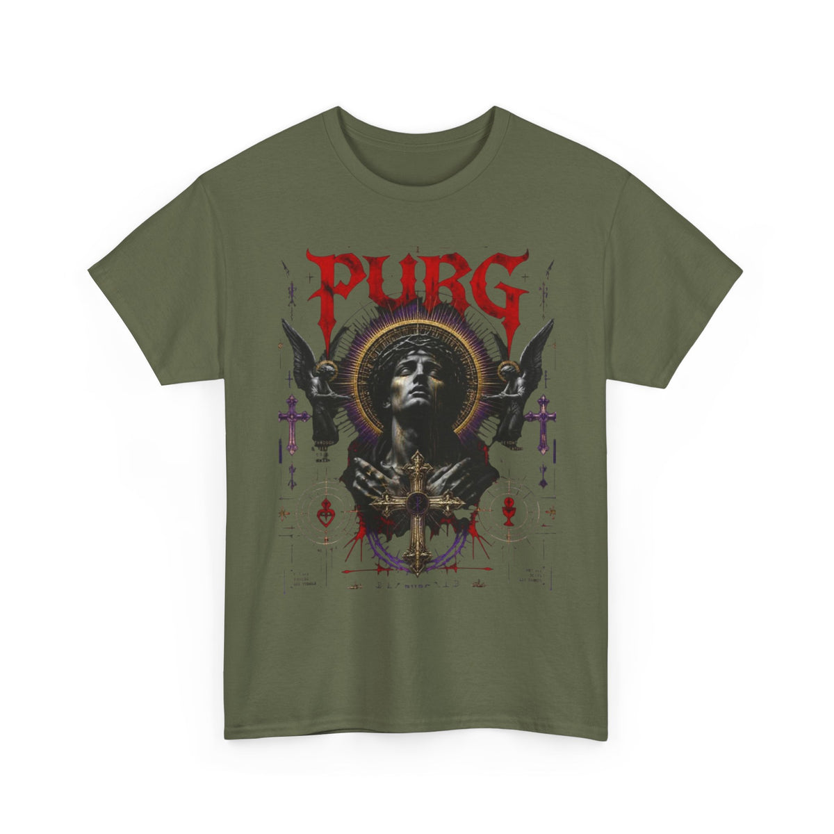 Purg Retro Gothic Graphic Tee — Dark Saint Illustration