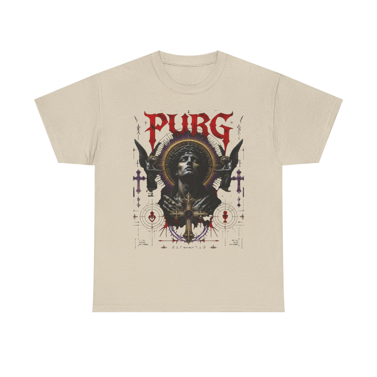 Purg Retro Gothic Graphic Tee — Dark Saint Illustration