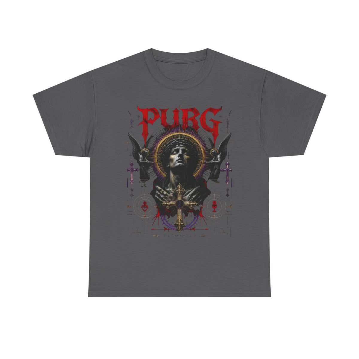 Purg Retro Gothic Graphic Tee — Dark Saint Illustration