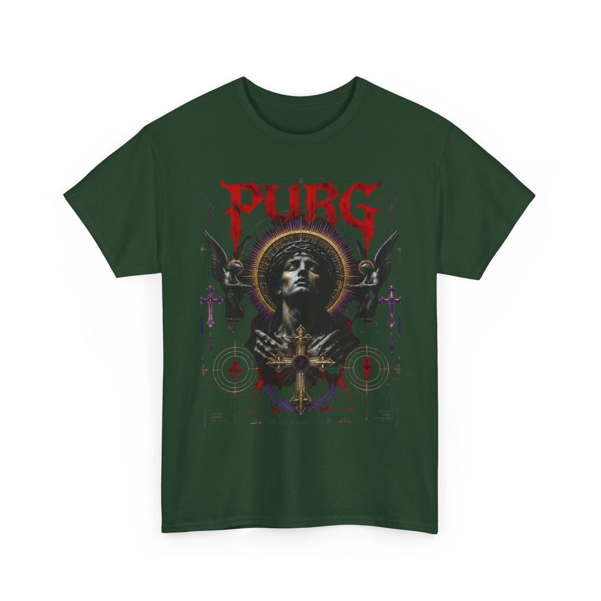 Purg Retro Gothic Graphic Tee — Dark Saint Illustration
