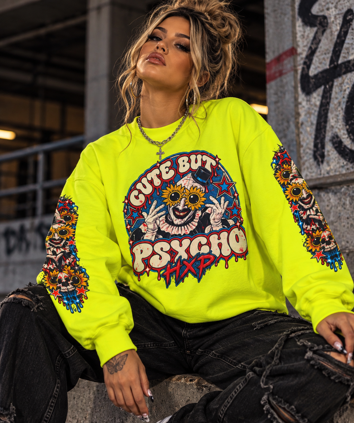 HXP Cute But Psycho Sweatshirt
