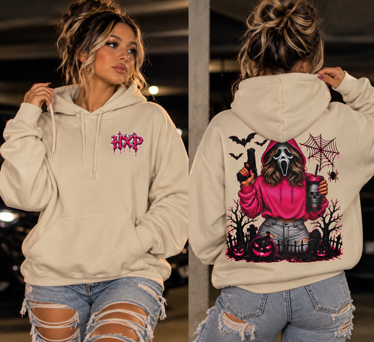 HXP PINK NIGHTMARE HOODIE